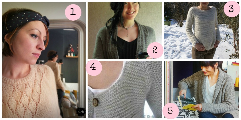 patron tricot pull simple