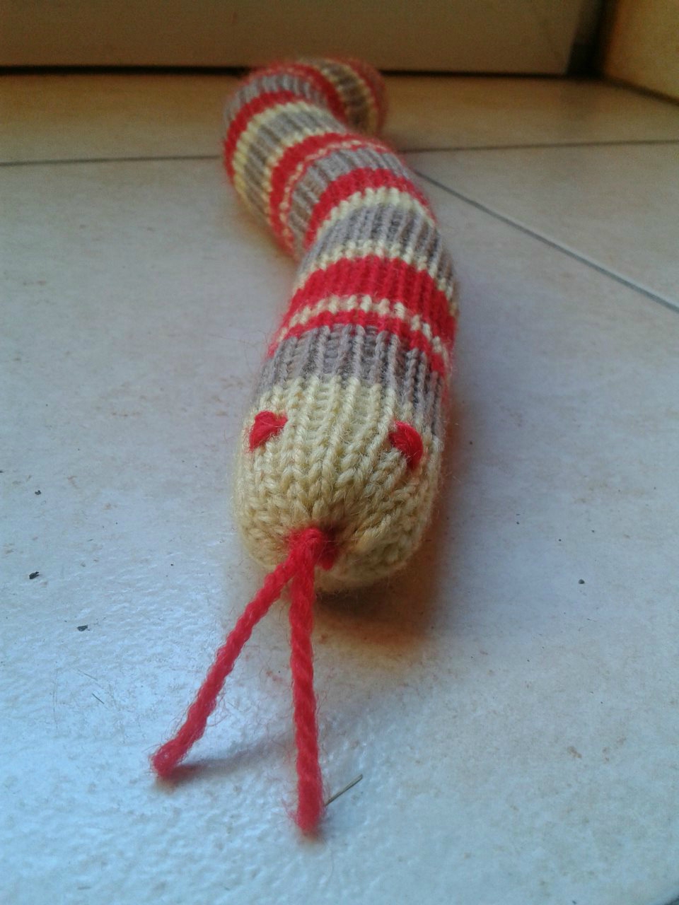 patron doudou serpent tricot